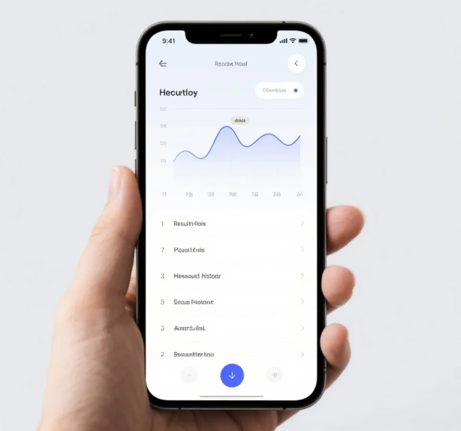 移动端开奖结果查询页面示意图